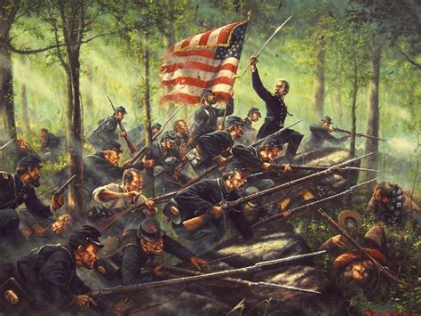 La Batalla de Gettysburg: Conflicto de proporciones épicas durante la Guerra Civil Americana, un punto de inflexión que marcó el destino del país.